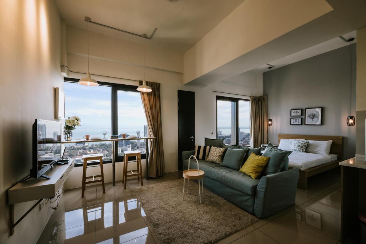 Muji Studio 2 - Seaview At 218 Tropicana Near Komtar Food Heaven With Netflix & Tv Box George Town Exterior foto